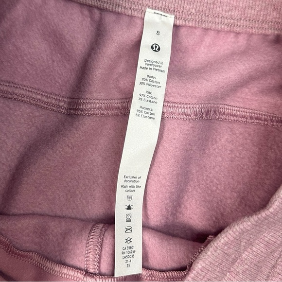 Lululemon Scuba High-Rise Jogger Full Length Heathered Pink Taupe Pink Size 8 - Picture 7 of 11